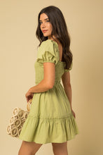 Load image into Gallery viewer, Layla Puff Sleeve Babydoll Dress
