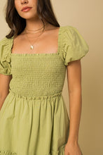 Load image into Gallery viewer, Layla Puff Sleeve Babydoll Dress