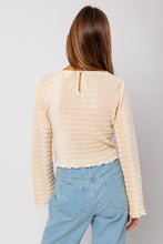 Load image into Gallery viewer, Emery Crinkle Bell Sleeve Top