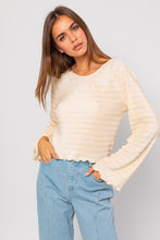 Load image into Gallery viewer, Emery Crinkle Bell Sleeve Top
