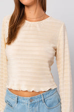 Load image into Gallery viewer, Emery Crinkle Bell Sleeve Top