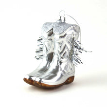 Load image into Gallery viewer, Cowboy Boot Glass Ornament