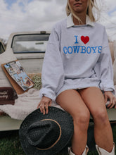 Load image into Gallery viewer, I Love Cowboys Crewneck
