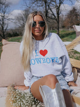 Load image into Gallery viewer, I Love Cowboys Crewneck
