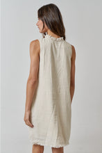 Load image into Gallery viewer, Poppy Linen Frayed Mini Dress