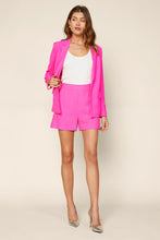 Load image into Gallery viewer, Heidi Hot Pink Structured Shorts
