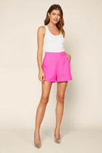Load image into Gallery viewer, Heidi Hot Pink Structured Shorts