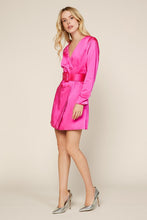 Load image into Gallery viewer, Kaitlyn Satin Blazer Dress
