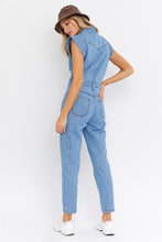 Load image into Gallery viewer, Lola Utility Denim Jumpsuit
