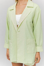Load image into Gallery viewer, Gracie Gingham Blazer
