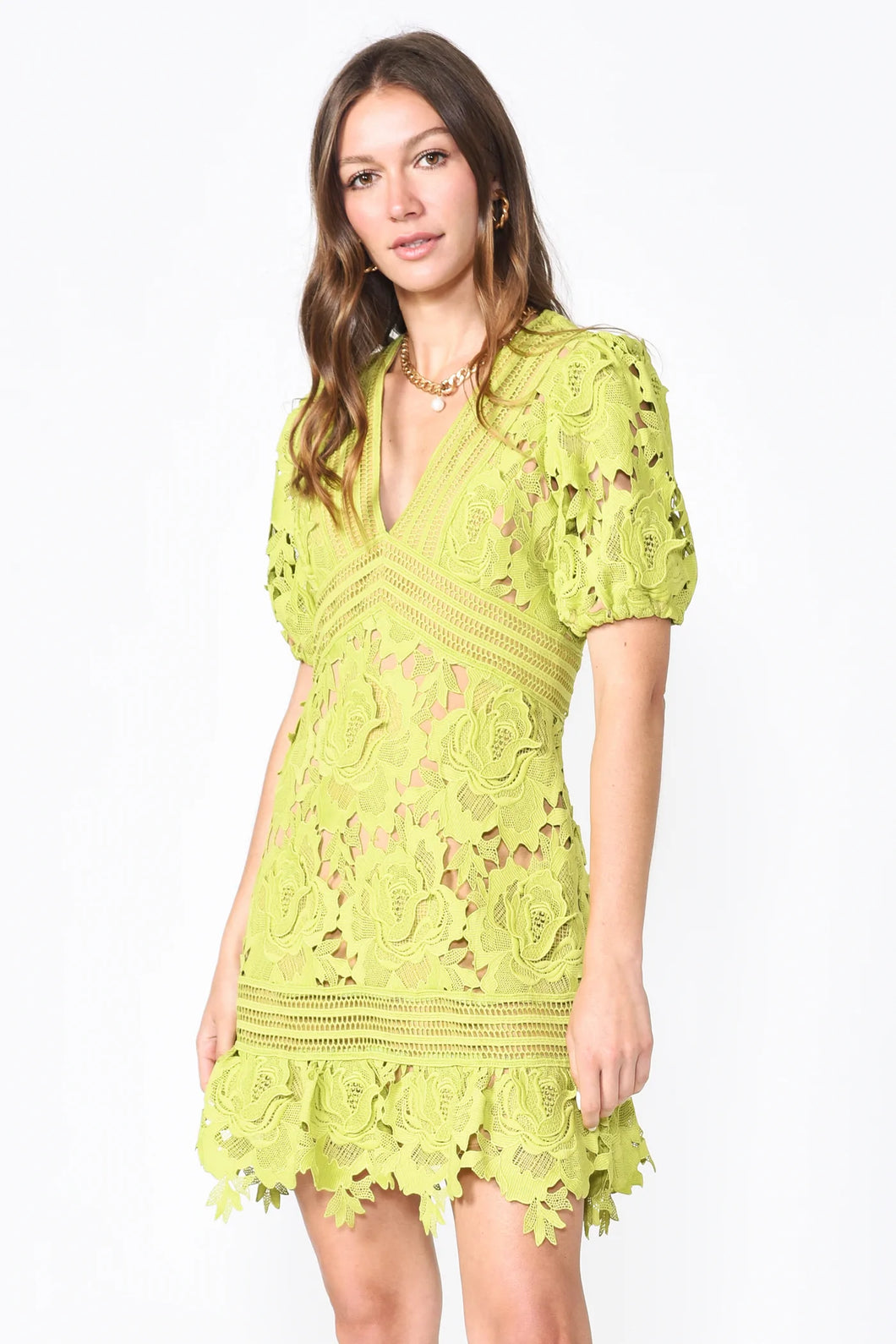 Kerry Crochet Lace Short Dress