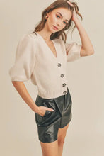 Load image into Gallery viewer, Goldie Jewel Button Cardigan