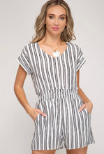 Load image into Gallery viewer, Ally Striped Romper
