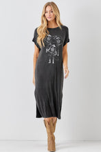 Load image into Gallery viewer, Cowboy Skeleton Tee-Shirt Dress
