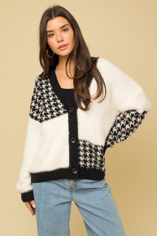 Kinsley Houndstooth Cardigan