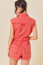 Load image into Gallery viewer, Tailgate Denim Romper
