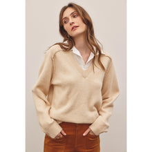 Load image into Gallery viewer, Blake V-Neck Collard Sweater
