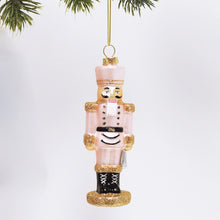 Load image into Gallery viewer, Pink Nutcracker Glass Ornament
