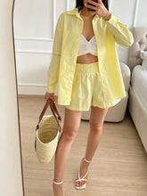 Load image into Gallery viewer, Stella Oversized Oxford Shirt &amp; Shorts Set
